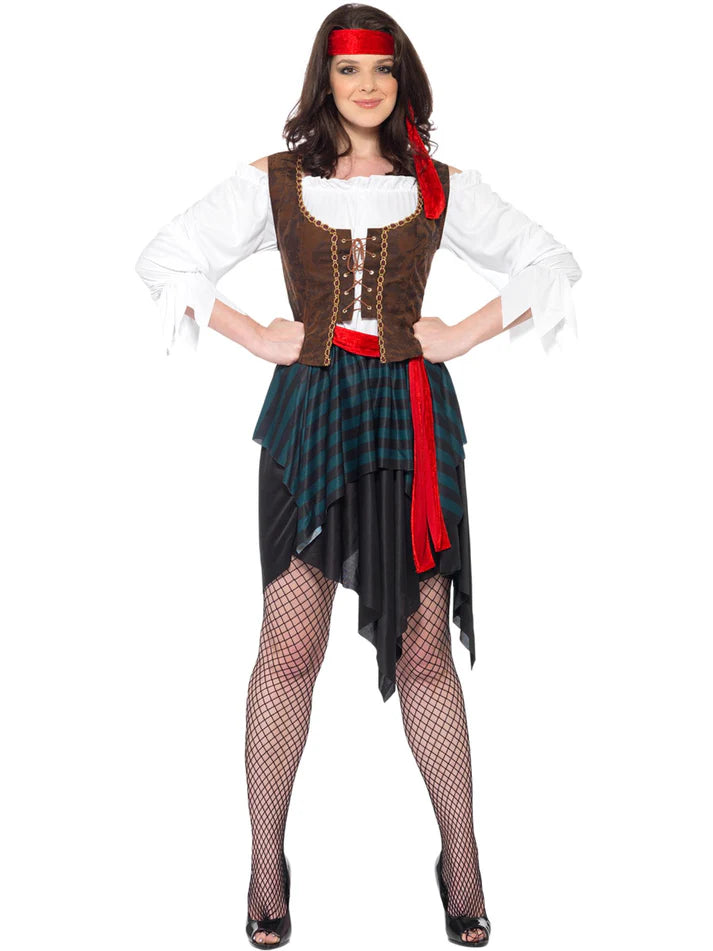 Pirate Lady Costume, Brown