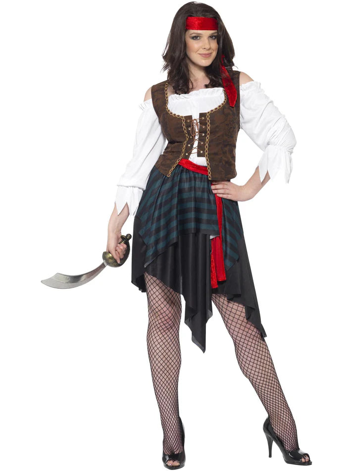 Pirate Lady Costume, Brown