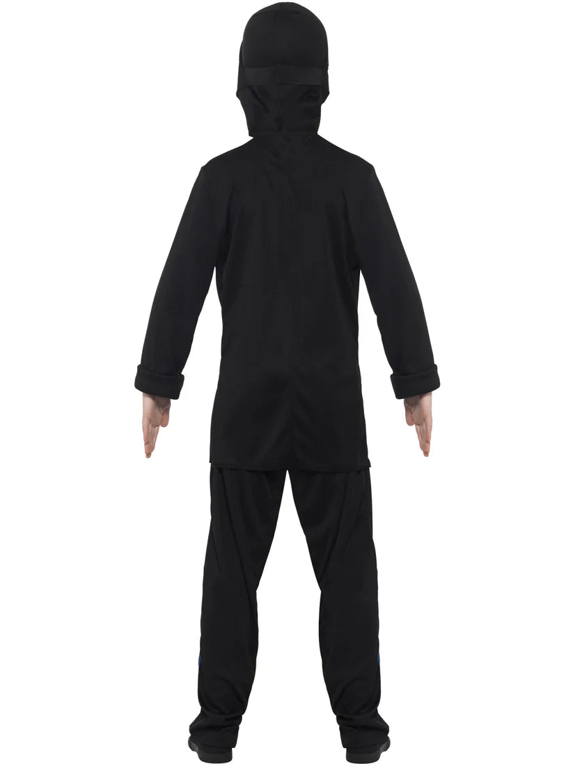 Ninja Assassin Costume, Black & Blue