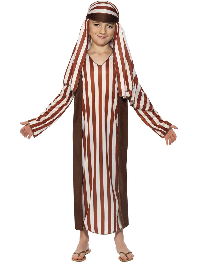 Shepherd Costume, Child, Brown & White