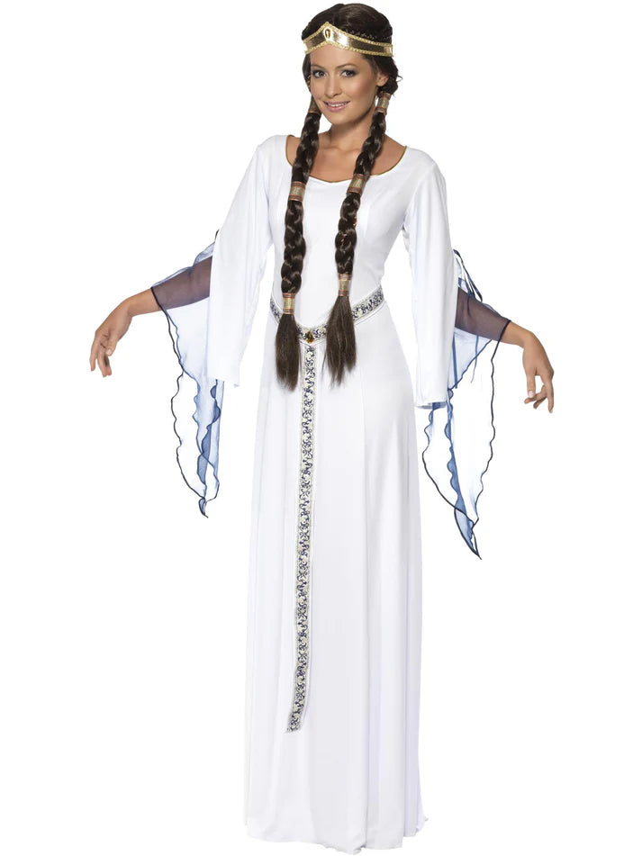Medieval Maid Costume, White