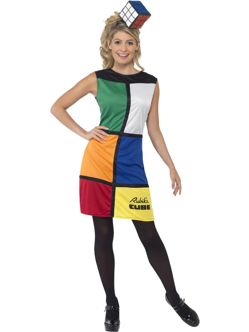 Rubik's Cube Costume, with Headband