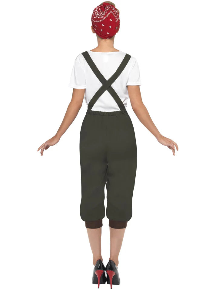 WW2 Land Girl Costume, Green