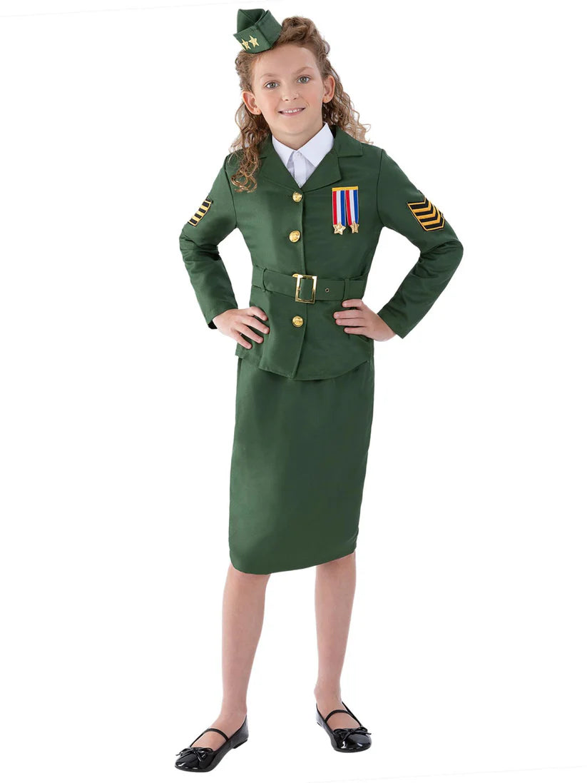WW2 Army Girl Costume, Childs