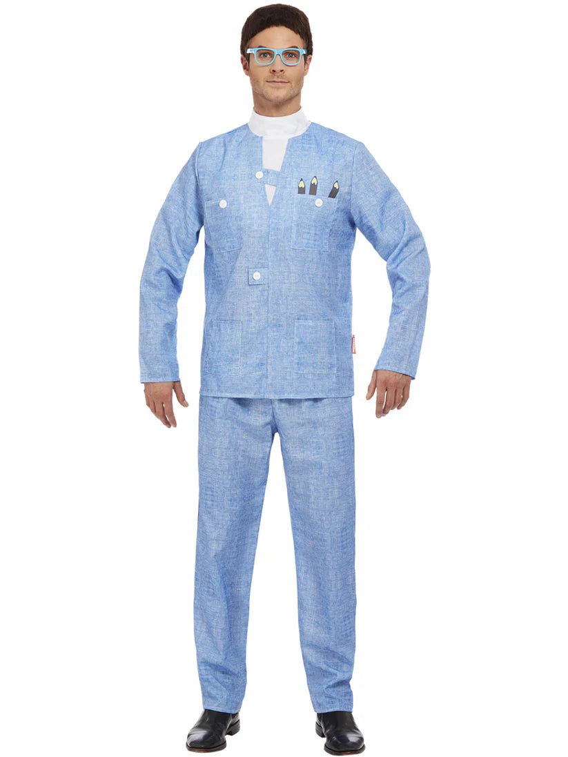 Thunderbirds Brains Costume, Blue Item Contains: Wig, Glasses, Jacket, Trousers