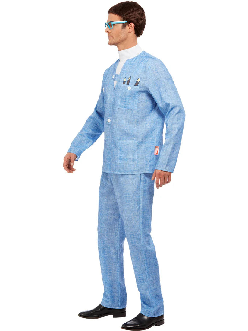 Thunderbirds Brains Costume, Blue Item Contains: Wig, Glasses, Jacket, Trousers