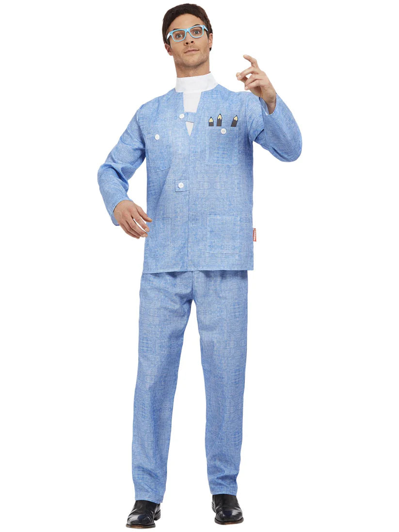 Thunderbirds Brains Costume, Blue Item Contains: Wig, Glasses, Jacket, Trousers