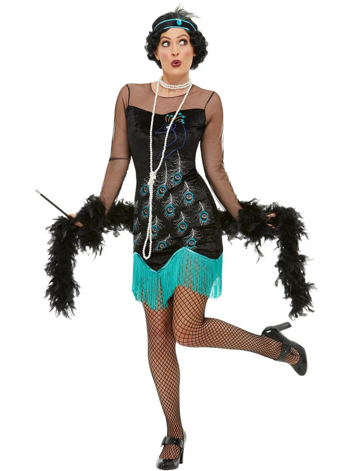 20s Peacock Flapper Costume