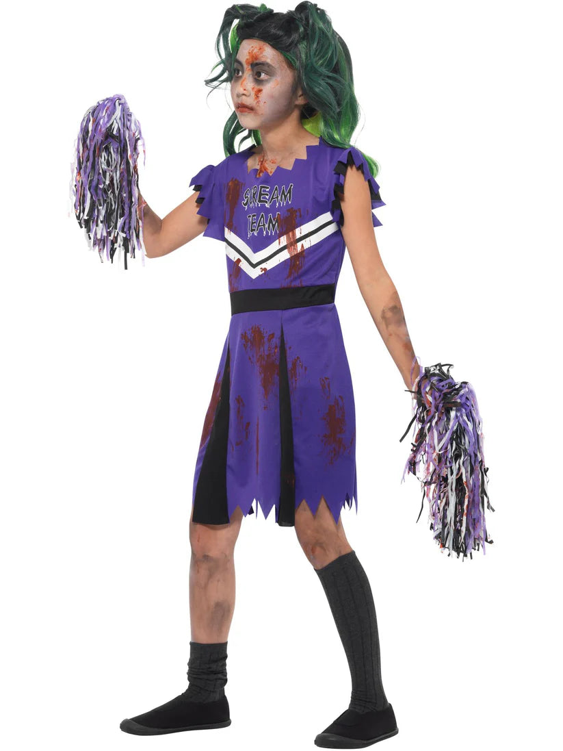 Dark Cheerleader Child Girl's Costume