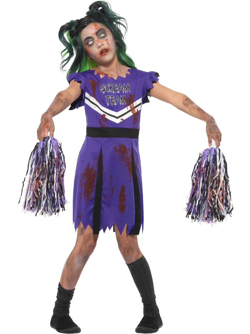 Dark Cheerleader Child Girl's Costume