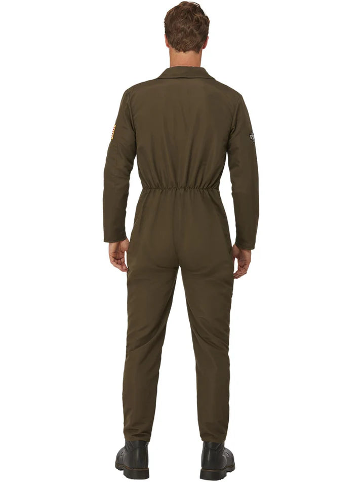 Top Gun Maverick Men's Aviator Costume, Green