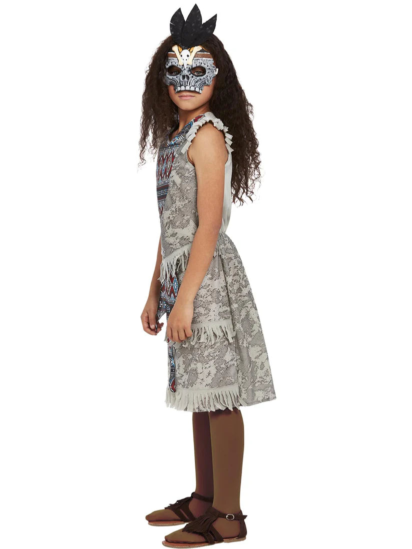 Girls Dark Spirit Warrior Costume