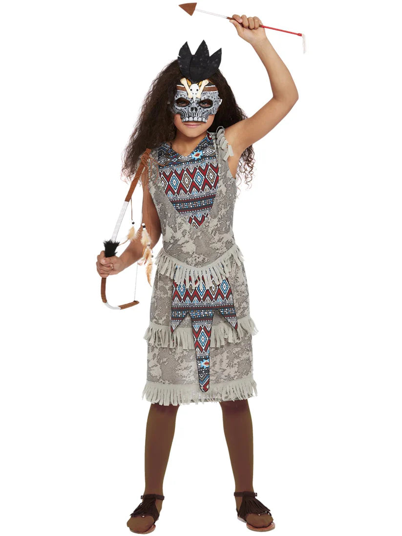 Girls Dark Spirit Warrior Costume