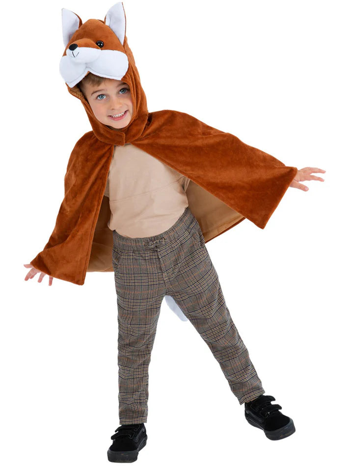 Deluxe Fox Plush Cape, Kids