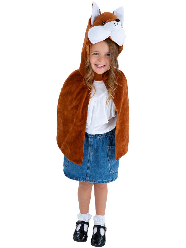 Deluxe Fox Plush Cape, Kids