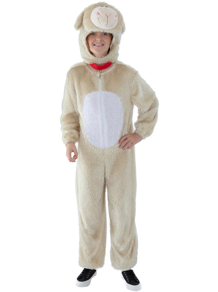 Lamb Costume, Cream, with Jumpsuit & Hood